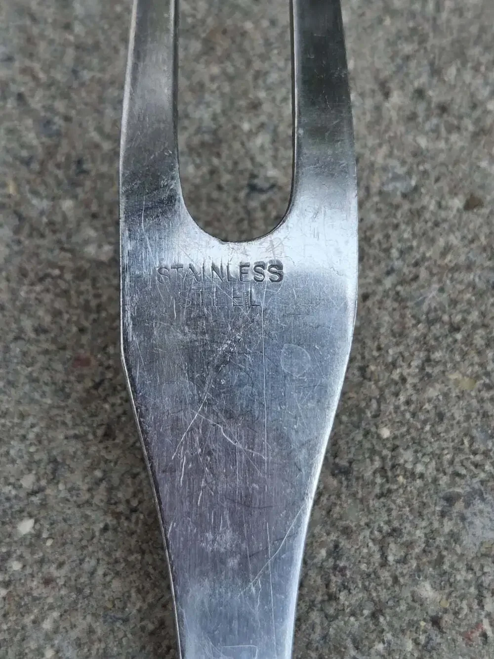 Vintage Bakelite Handle Two-Tine Serving Fork Cold Meat Utensil